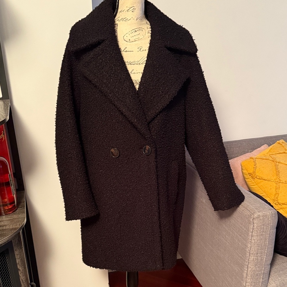NVLT Women's Black Pea Coat